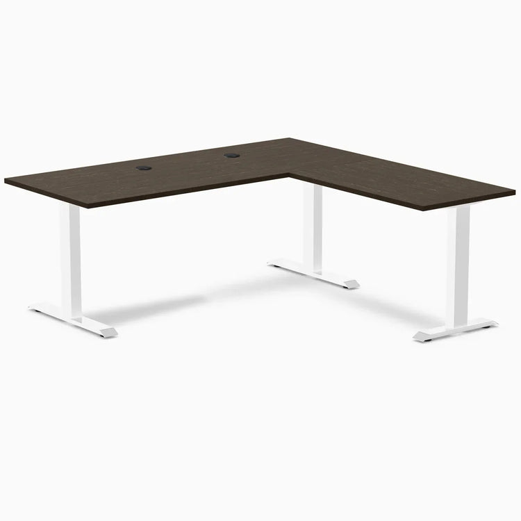 Bureau de bureau en forme de L en bambou Desky Zero