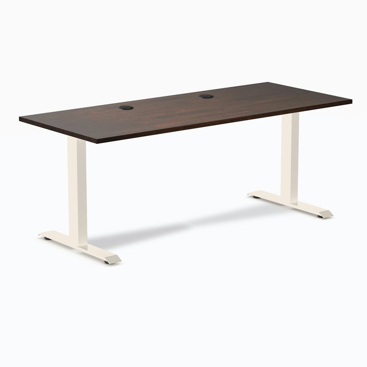 Bureau de bureau en bois d'hévéa Desky Zero