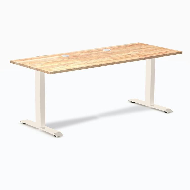 Bureau de bureau en bois d'hévéa Desky Zero