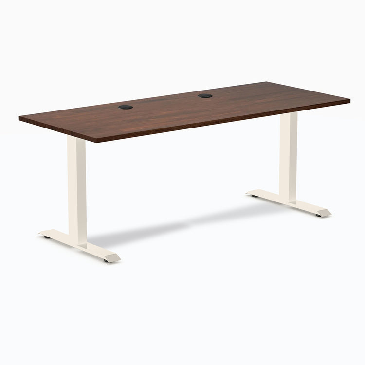 Bureau de bureau en bois d'hévéa Desky Zero