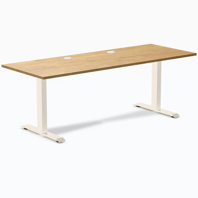 Bureau de bureau en bois d'hévéa Desky Zero