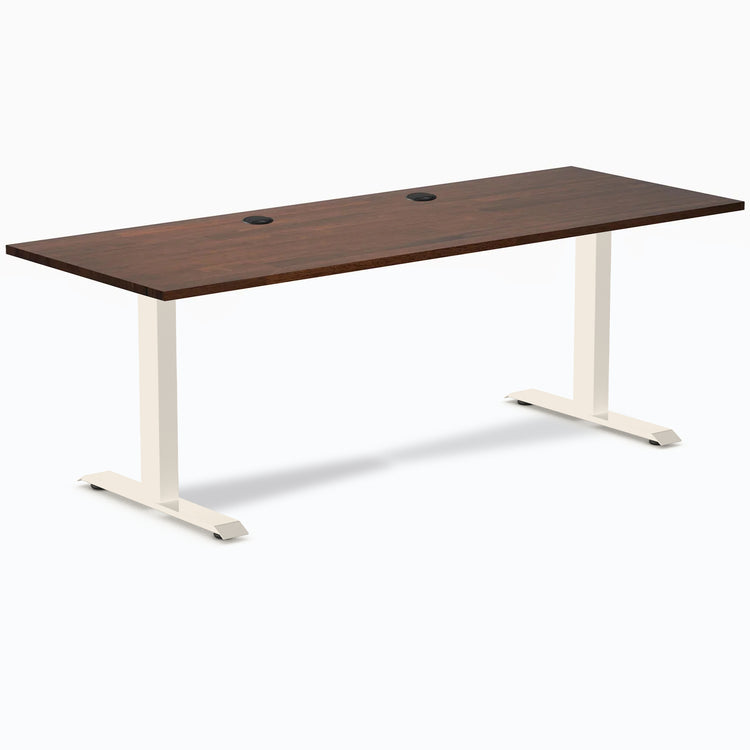 Bureau de bureau en bois d'hévéa Desky Zero