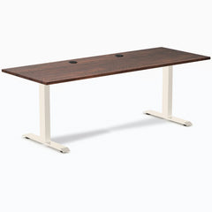 Desky Zero Softwood Office Desk, American Rustic Pine desktop, Wheat frame