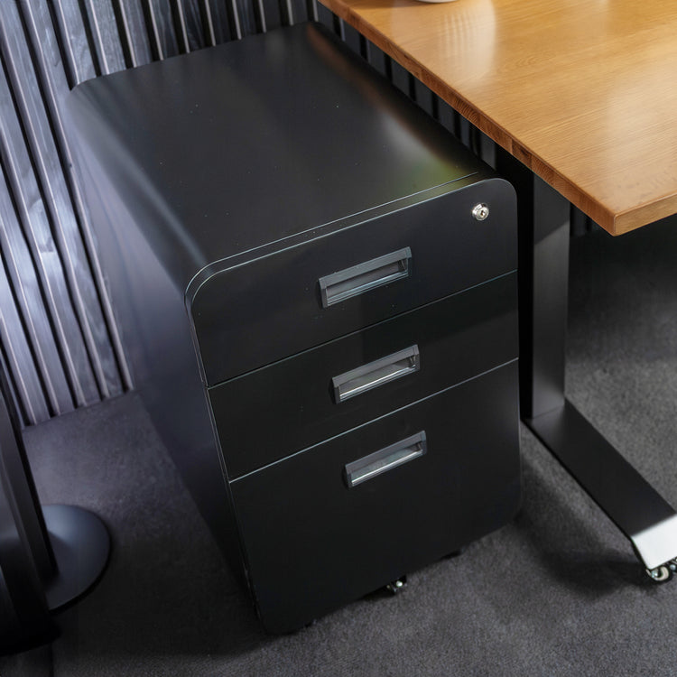 Desky 3 Drawer Mobile Filing Cabinet