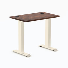 Desky Zero Mini Softwood Office Desk, American Rustic Pine desktop, Wheat frame