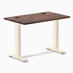 Desky Zero Mini Softwood Office Desk, American Rustic Pine desktop, Wheat frame