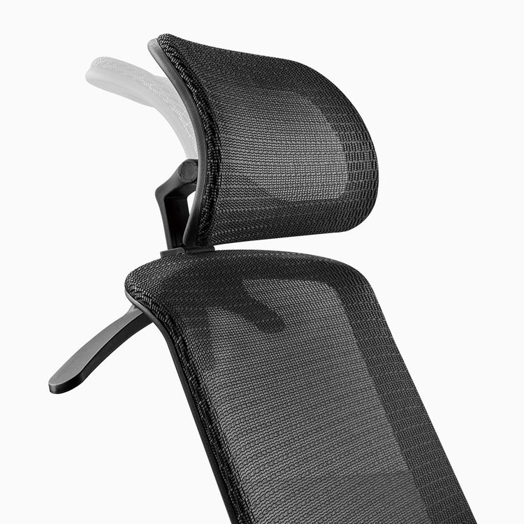 Mesh home office chair with adjustable tilt headrest