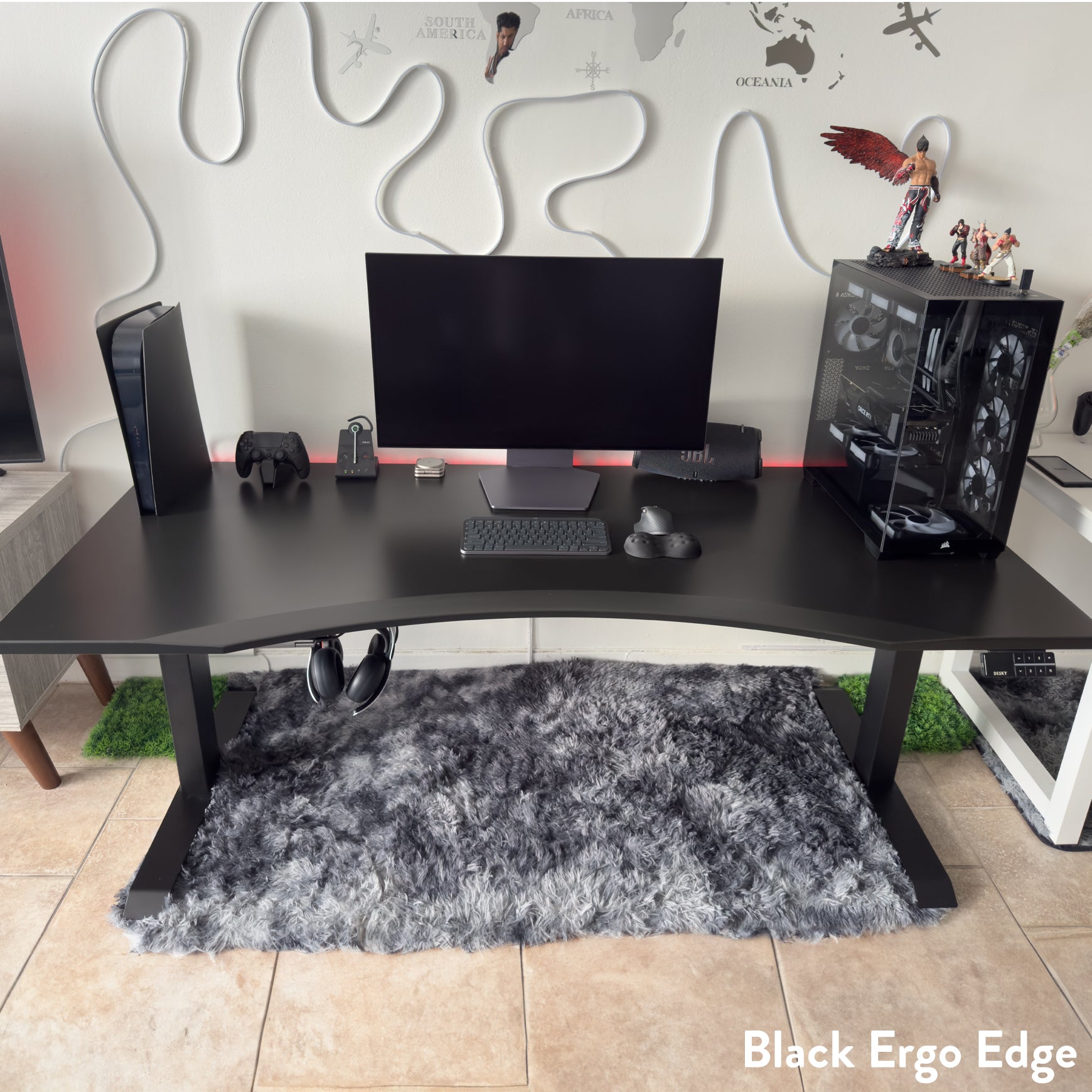 Desk Standing Remote Router Inside Edge Desktop Desky Dual Ergo Edge Sit Stand Desk