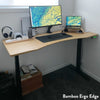 Bamboo ergo edge desk setup standing desk - Desky