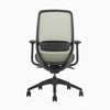 Green coilflex ergonomic chair with no headrest - Desky