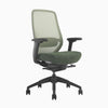 Ergonomic coilflex chair no headrest in green