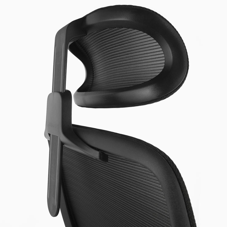 Coilflex black ergonomic chair with headrest