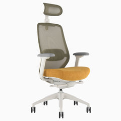 Desky CoilFlex Ergonomic Office Chair in Yellow