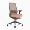 Peach coilflex chair with no headrest