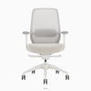 White minimalist coilflex chair desky