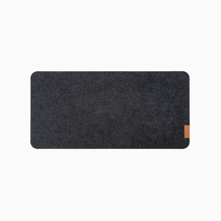 medium dark grey desk pad cork and felt