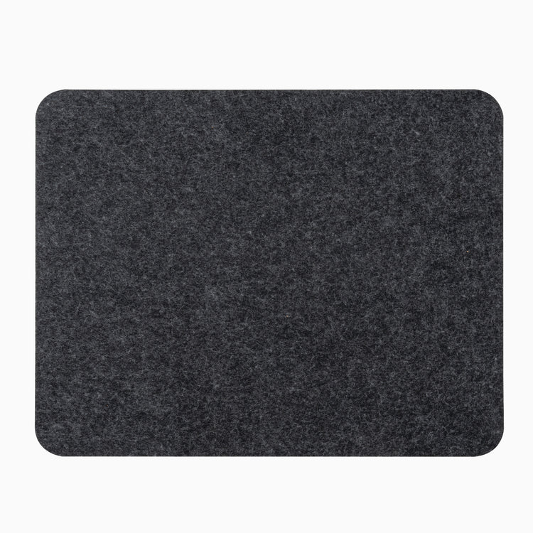 Small dark grey desk pad cork and felt