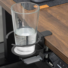 Drink and headphone holder clamp accessory