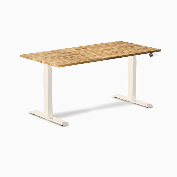Desky Dual Hardwood Sit Stand Desk