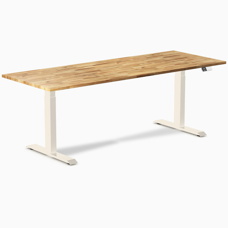 Desky Dual Hardwood Sit Stand Desk