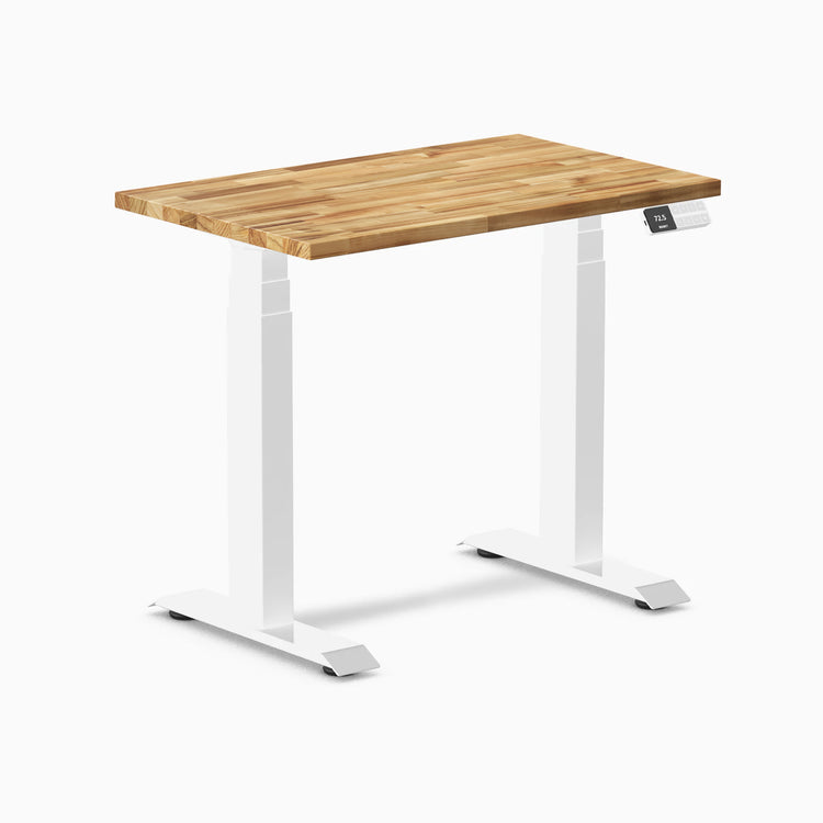 Bureau assis-debout Desky Dual Mini en bois dur