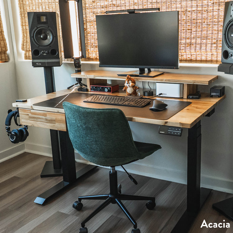 Desky Dual Softwood Sit Stand Desk