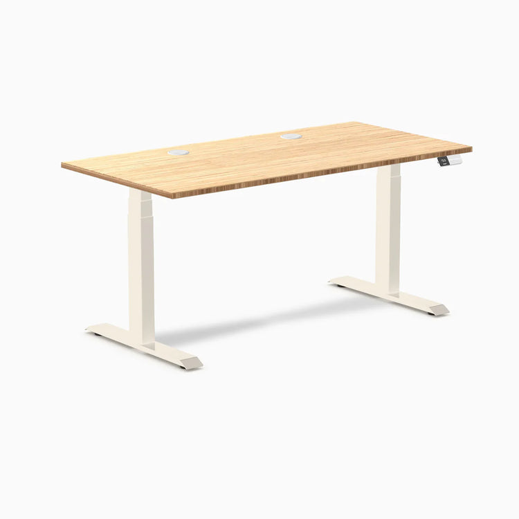 Desky Dual Bamboo Sit Stand Desk