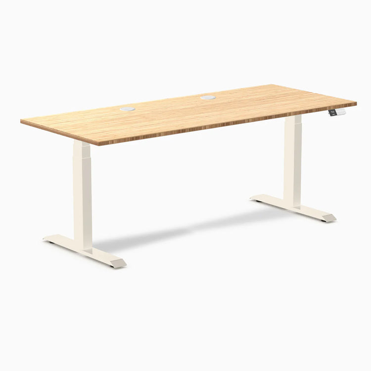 Desky Dual Bamboo Sit Stand Desk