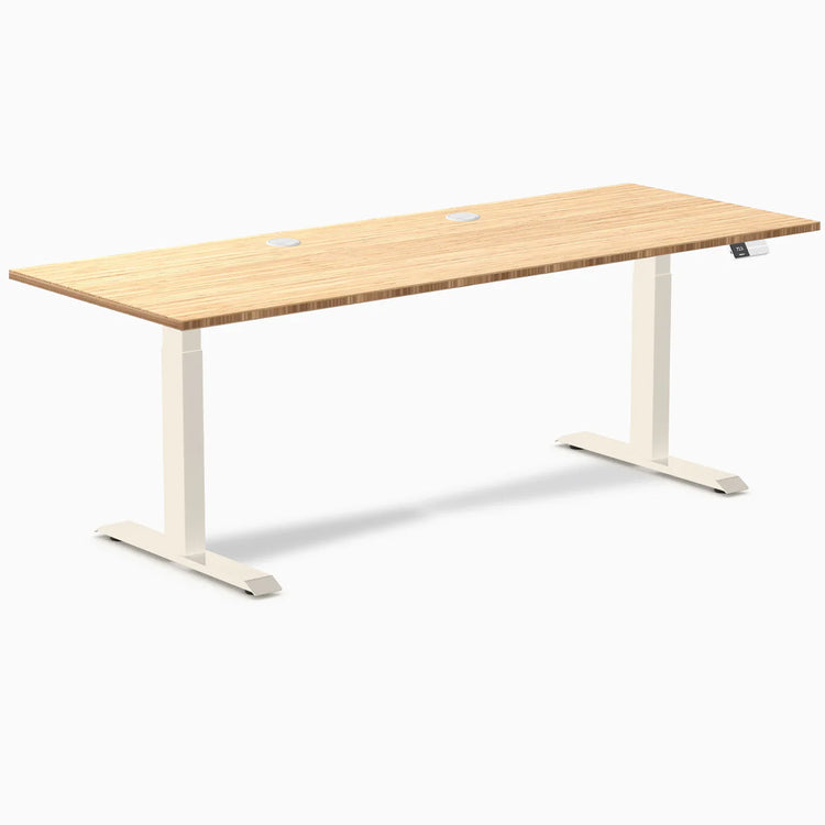 Desky Dual Bamboo Sit Stand Desk