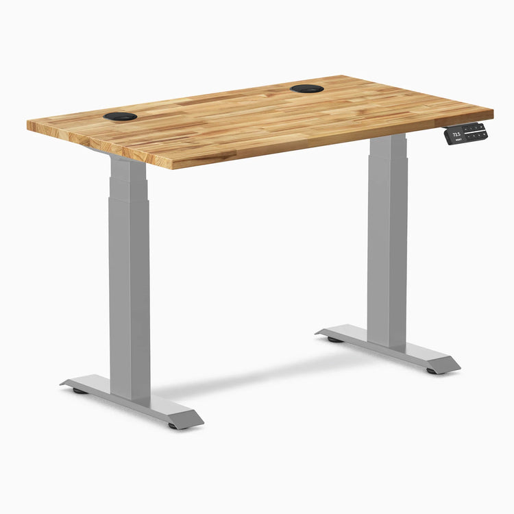 Bureau assis-debout Desky Dual Mini en bois dur