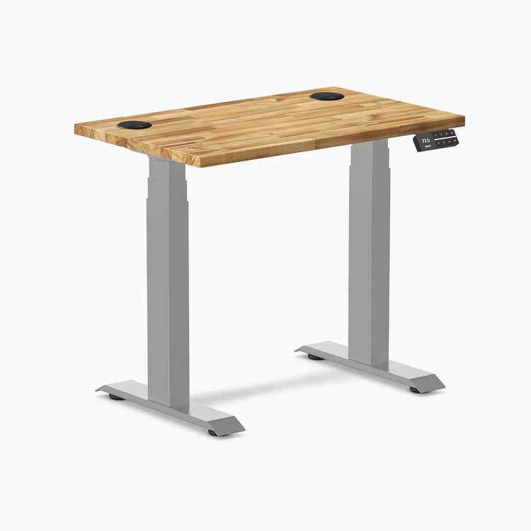 Bureau assis-debout Desky Dual Mini en bois dur