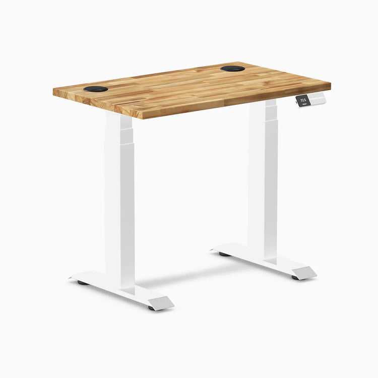 Bureau assis-debout Desky Dual Mini en bois dur