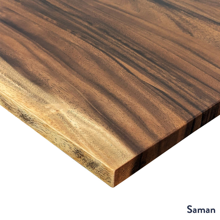 Hardwood Saman desktop corner - Desky