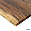 Hardwood desktop Saman corner desktop finish - Desky