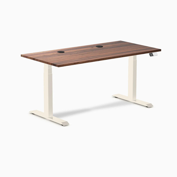 Desky Dual Hardwood Sit Stand Desk