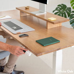 Desky Dual Hardwood Sit Stand Desk-Desky Canada
