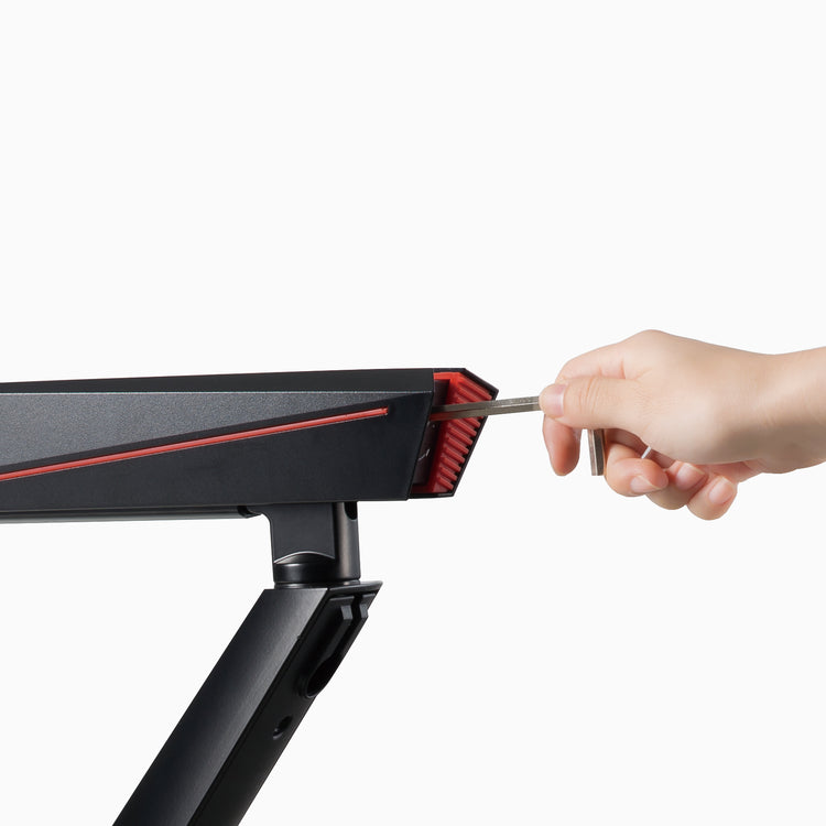 Adjustable dual LED gaming monitor arm -Desky Canada