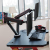 Dual LED gaming monitor arm - Desky Canada