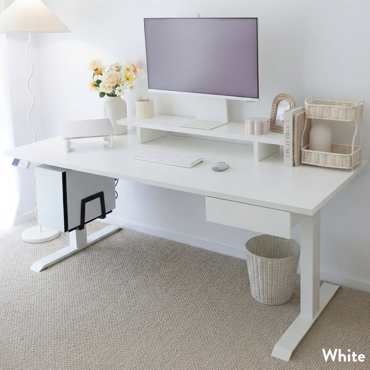Desky Dual Laminate Sit Stand Desk