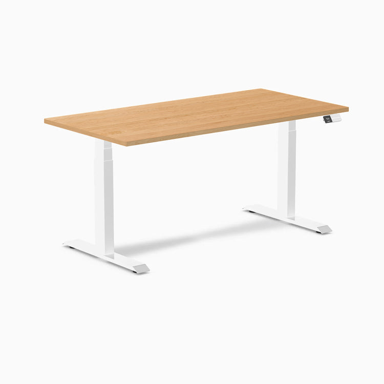 Desky Dual Hardwood Sit Stand Desk