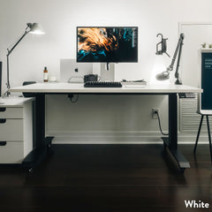 Desky Dual Laminate Sit Stand Desk detail view 9