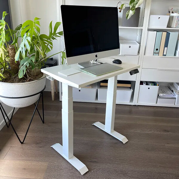 Desky Dual Mini Sit Stand Desk Small Standing Desk