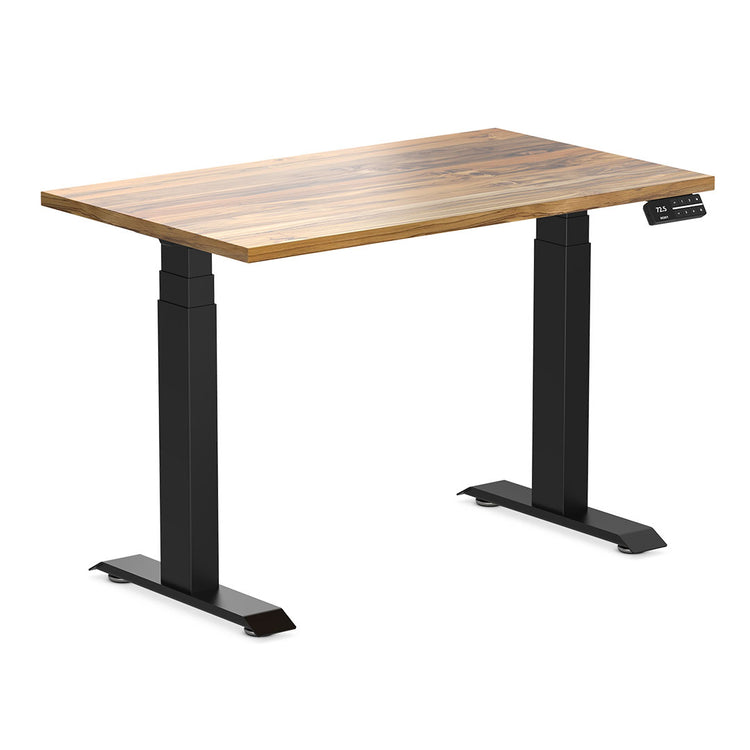 dual mini hardwood height adjustable desk
