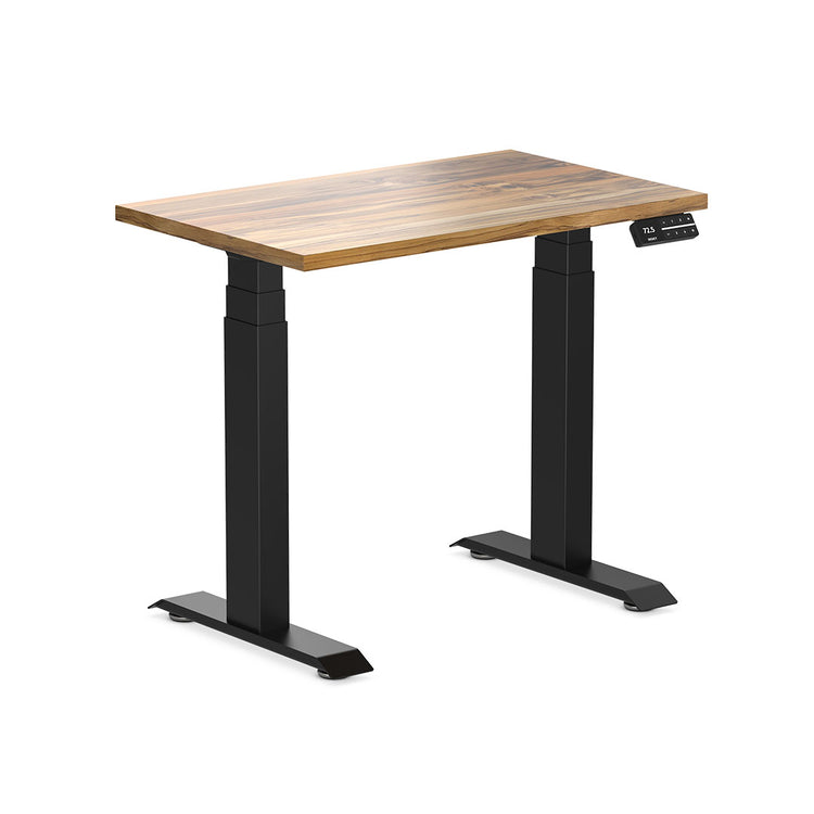 dual mini hardwood height adjustable desk