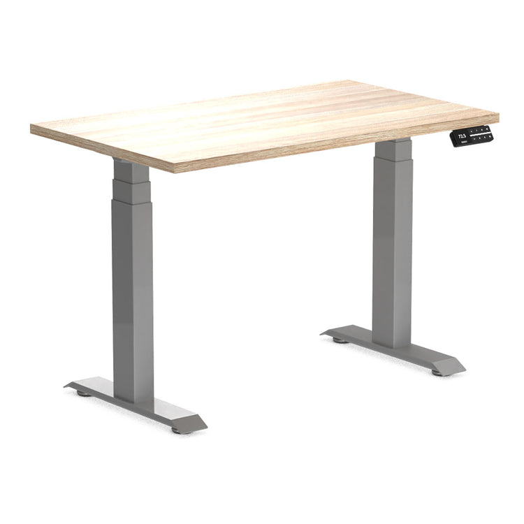 dual mini melamine sit stand desk