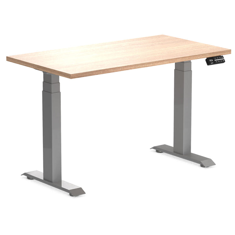 dual mini melamine sit stand desk