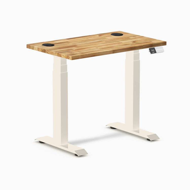Desky Dual Mini Hardwood Sit Stand Desk