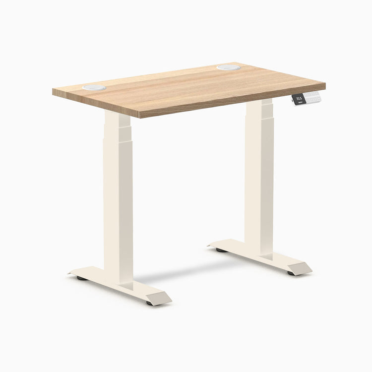Desky Dual Mini Hardwood Sit Stand Desk