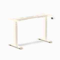 Desky Dual Mini Standing Desk Frame, Wheat frame
