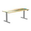dual resin hardwood height adjustable desk
